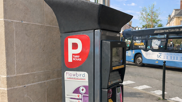 Photo d'un parcmètre du centre-ville