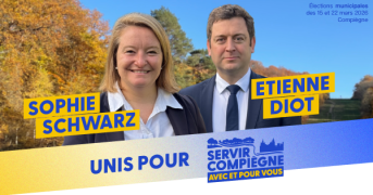 Sophie Schwarz et Etienne Diot, UNIS pour SERVIR COMPIEGNE